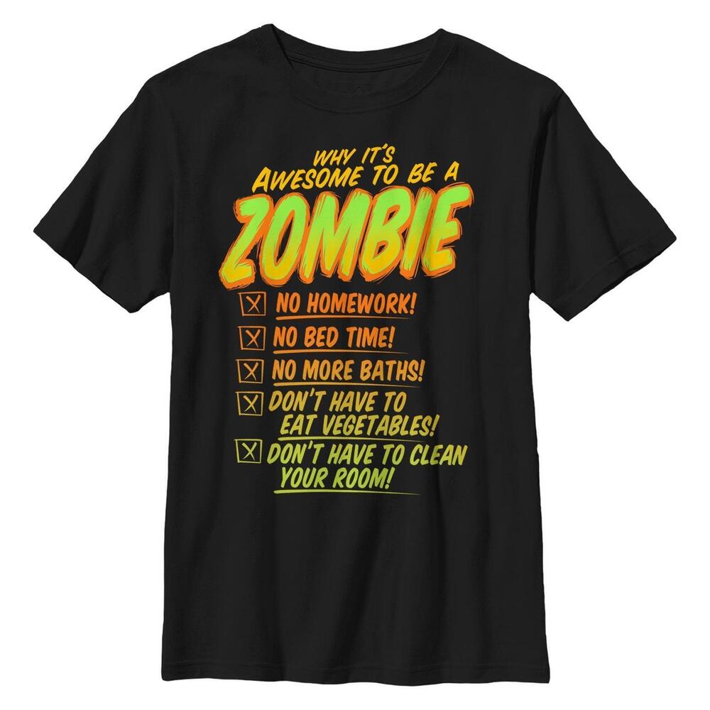 Boys Lost Gods Halloween Awesome Being A Zombie Tshirt